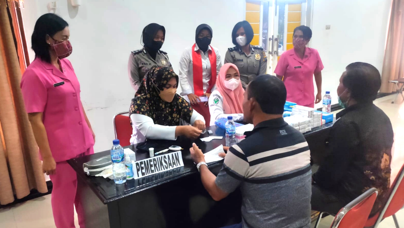 HUT ke-74 Polwan, Polres Tapteng Gelar Baksos dan Bakti Kesehatan