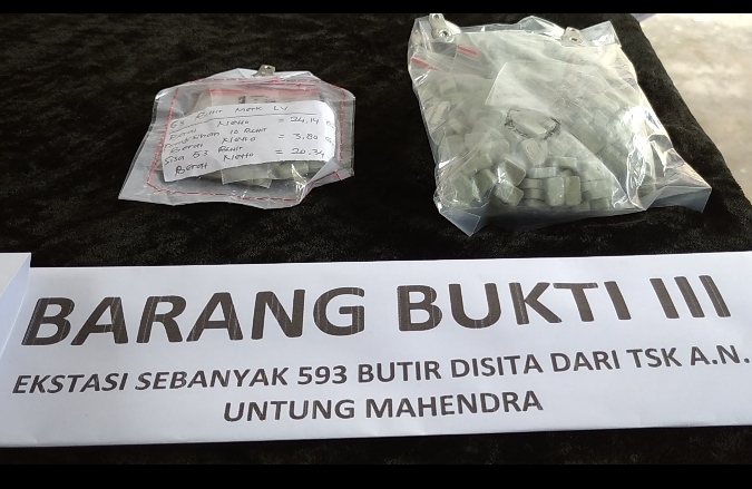 Lakukan Pengembangan, Polisi Kembali Tangkap Bandar Besar Narkoba dan Amankan 593 Butir Ekstasi