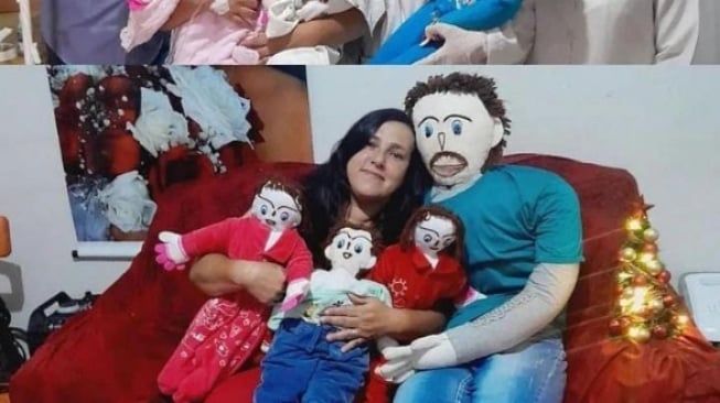 Aneh! Wanita Asal Brazil Ini Nikahi Boneka dan Punya Anak