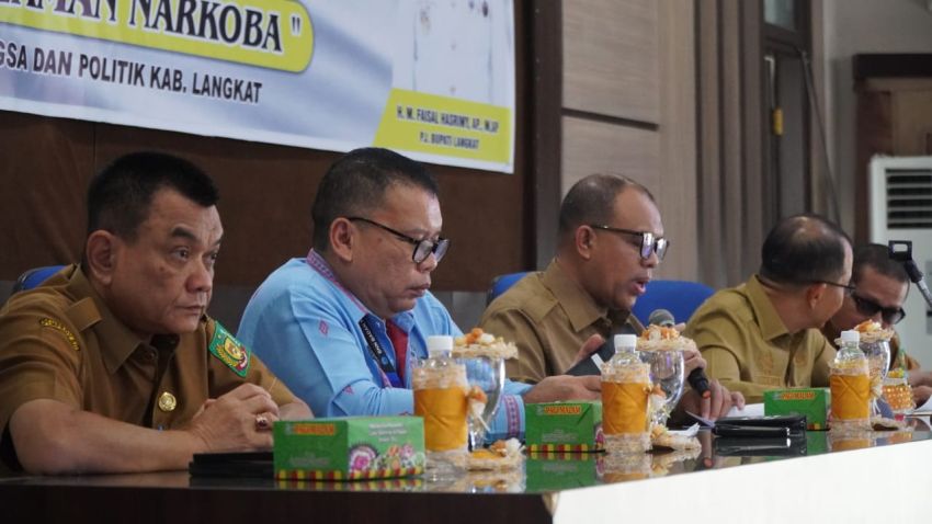 Gelar Rapat Koordinasi Tim Terpadu Pencegahan P4GN Tahun 2024, Bentuk Keseriusan Pj Bupati Langkat Berantas Narkoba&nbsp;