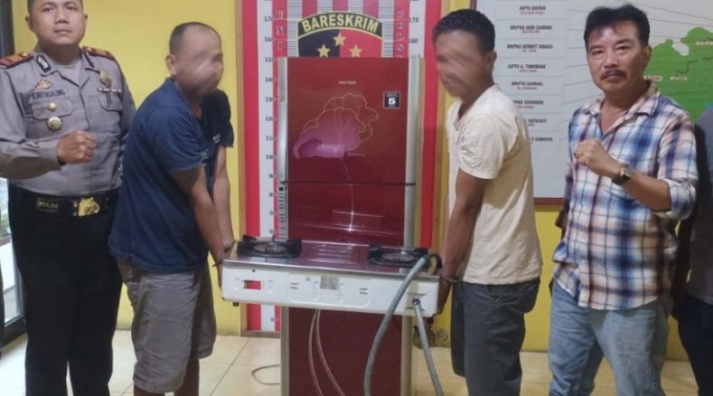 Nekat Maling Kulkas dan Kompor Gas Saat Rumah Kebanjiran, 2 Warga Tapteng  Berhasil di Amankan