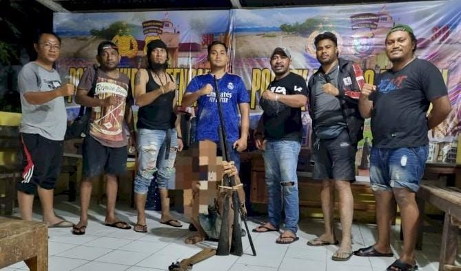 Tiga Pucuk Senpira Diamankan Polisi dari Warga Kupang
