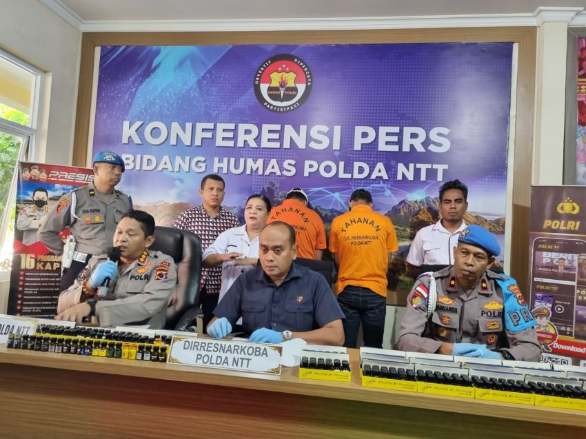 Ungkap Peredaran Obat Keras Poppers, Polda NTT Tangkap Warga Surabaya dan Jakarta