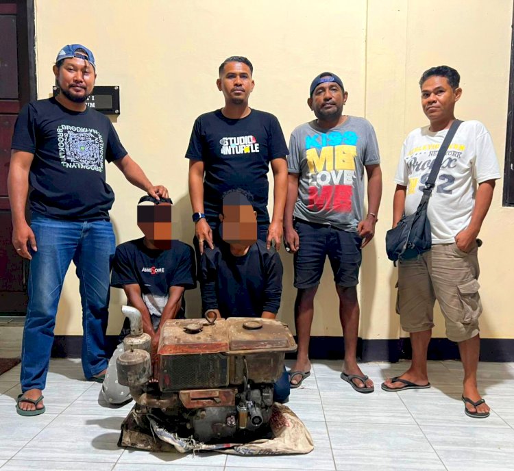 Pelaku Pencurian Di Kupang Beserta Barang Bukti Diamankan Tim Resmob Polres Kupang